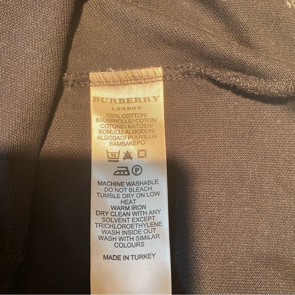 Burberry S cotton piqué gathered cap sleeve tshirt. - Picture 3 of 12